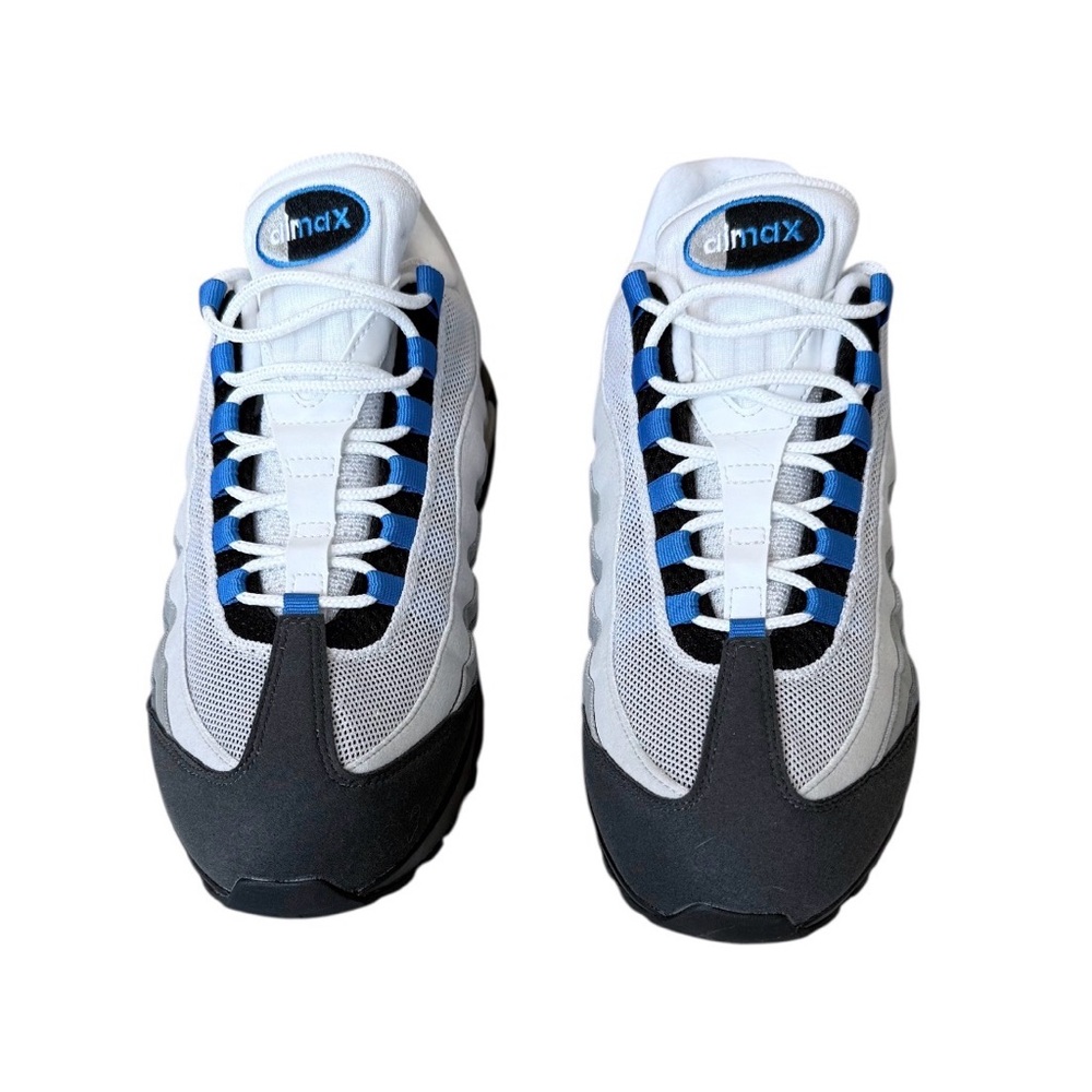 Nike Air Max 95 OG WHITE/BLUE SPARK-NEUTRAL GREY Size 11 Like New
